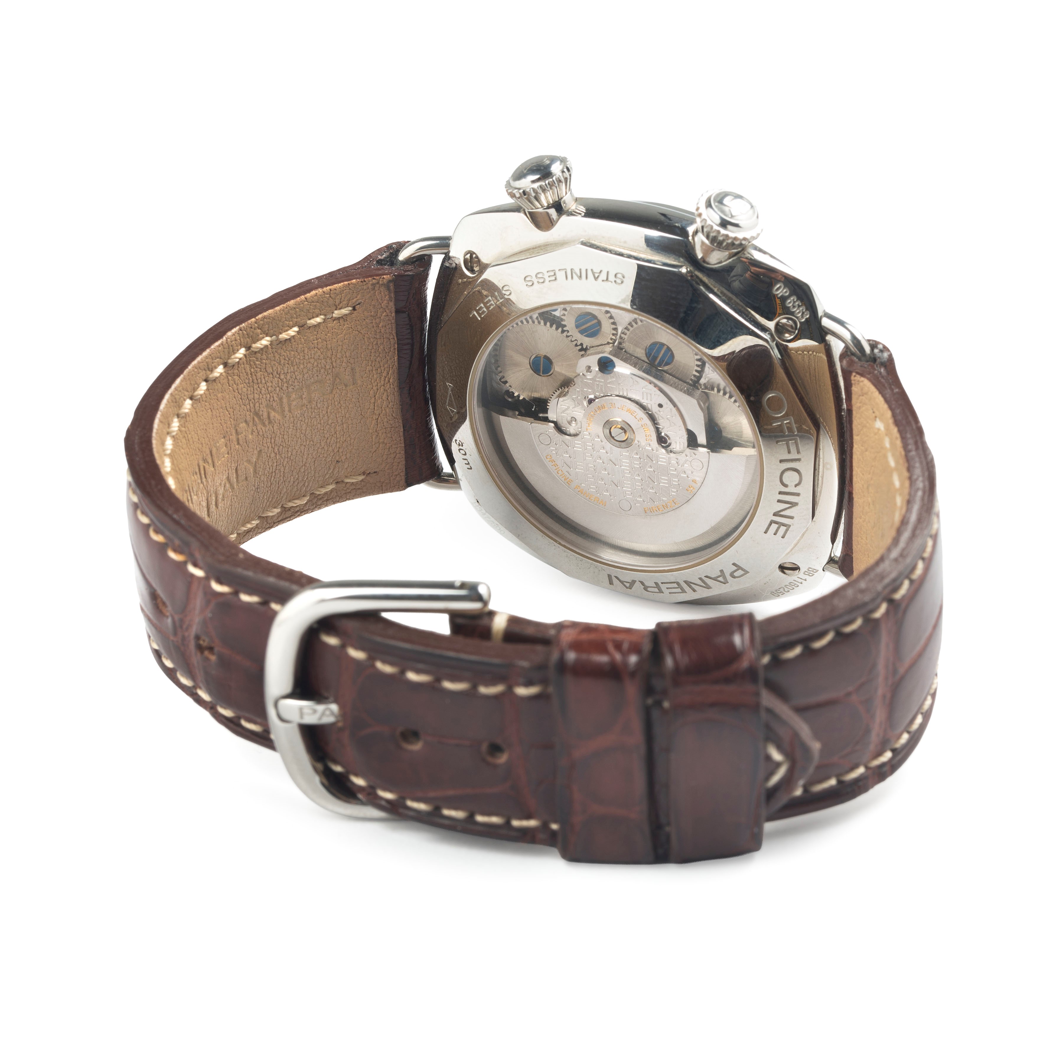 Panerai - Radiomir GMT Alarm PAM 00098, orologio da polso in acciaio