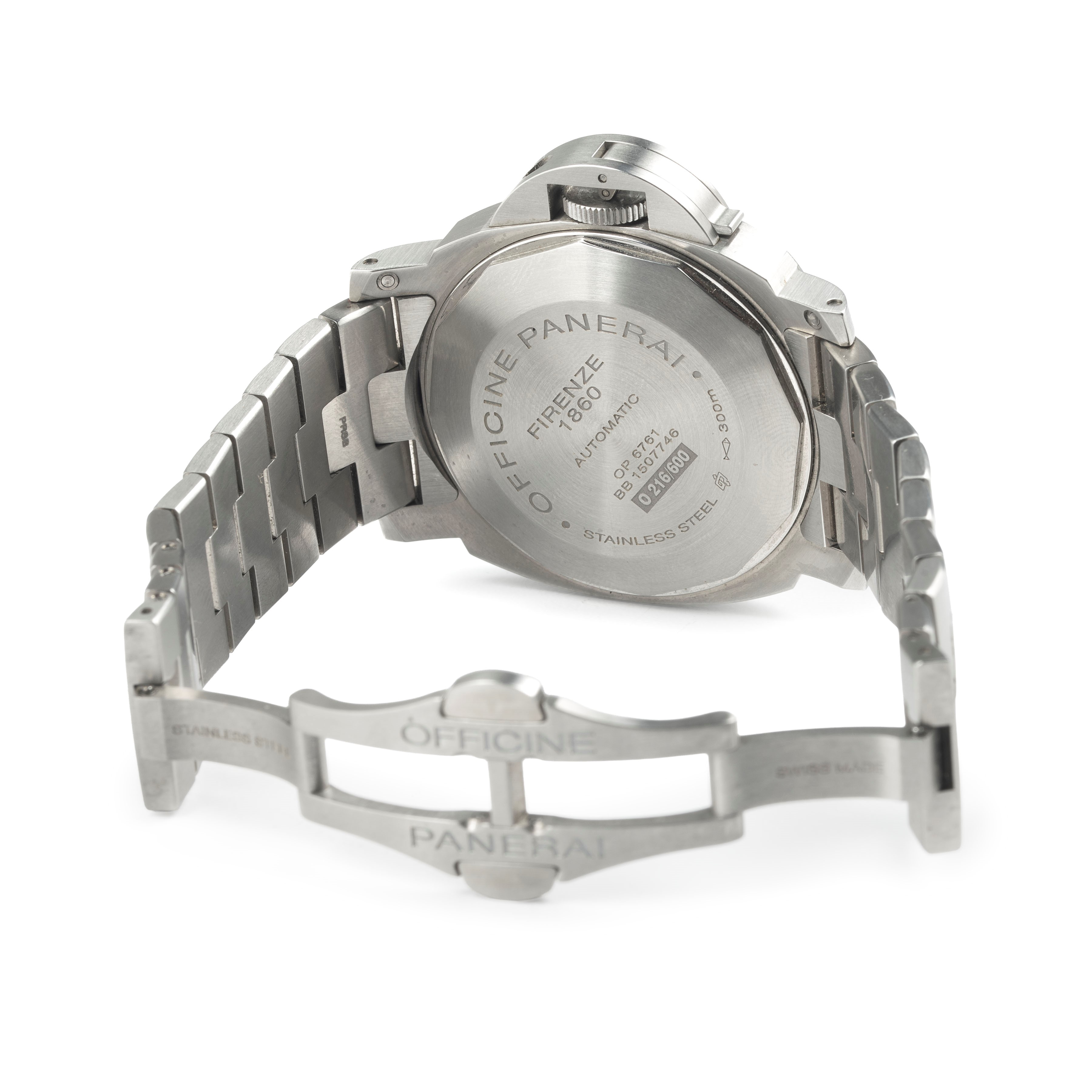 Panerai - Luminor GMT PAM 00297, orologio da polso in acciaio