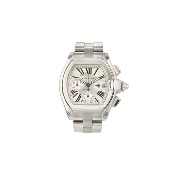 CARTIER - CARTIER Roadster Chrono wristwatch Ref. 2618 in steel