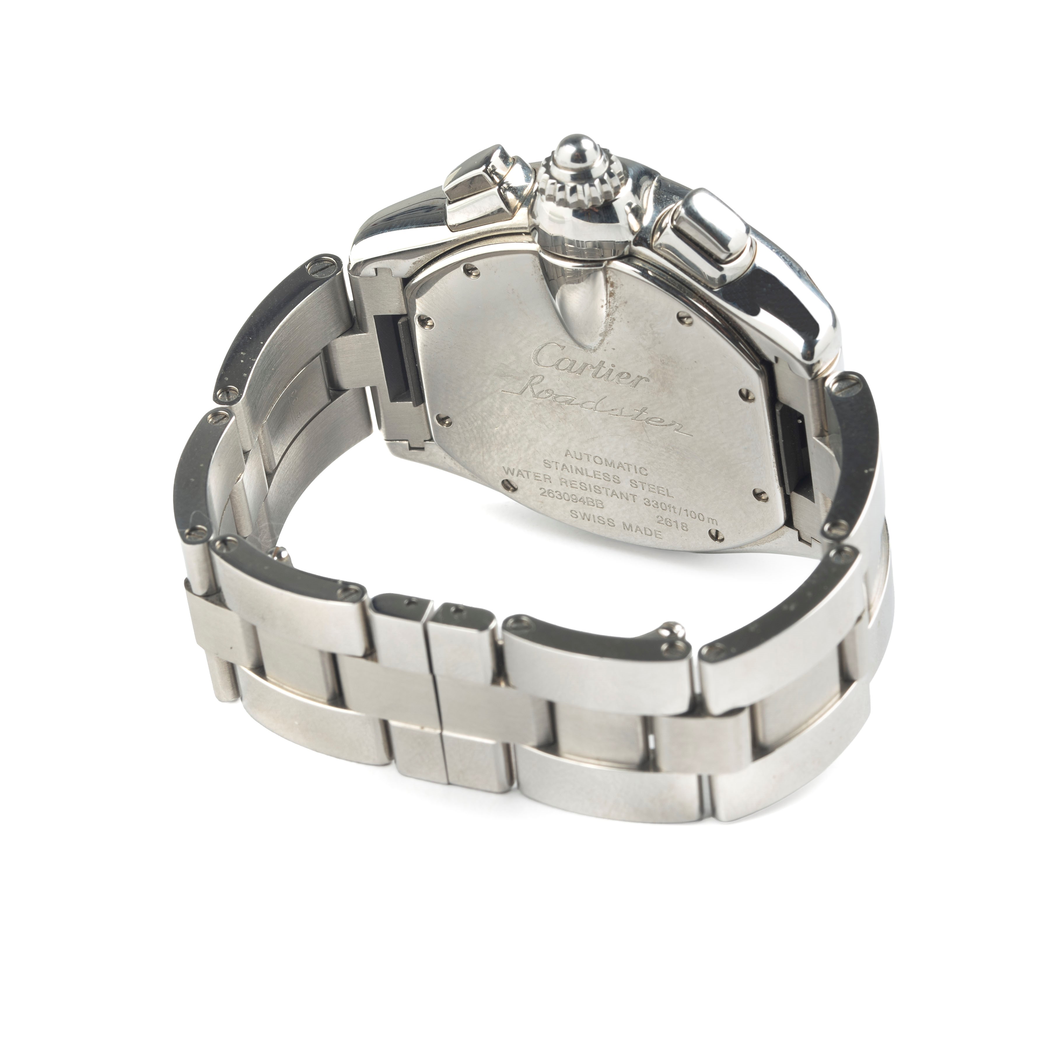 Cartier - Orologio da polso Roadster Chrono Ref. 2618 in acciaio