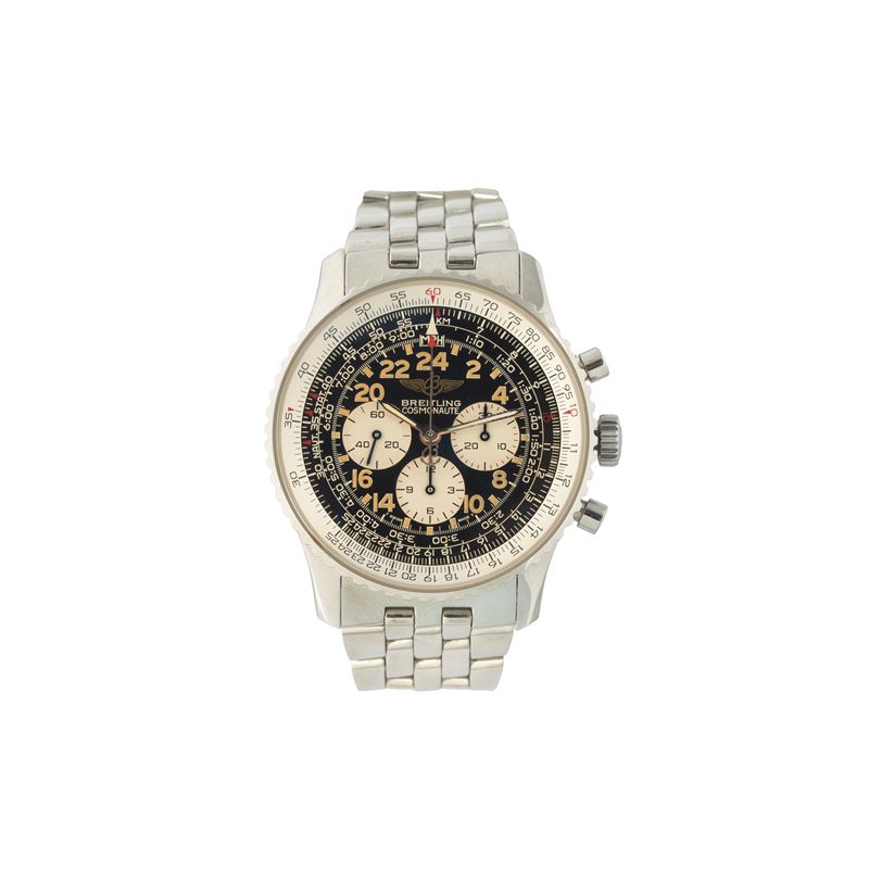 Breitling - Orologio da polso Cosmonaute A12023 in acciaio, movimento a carica manuale (1995)