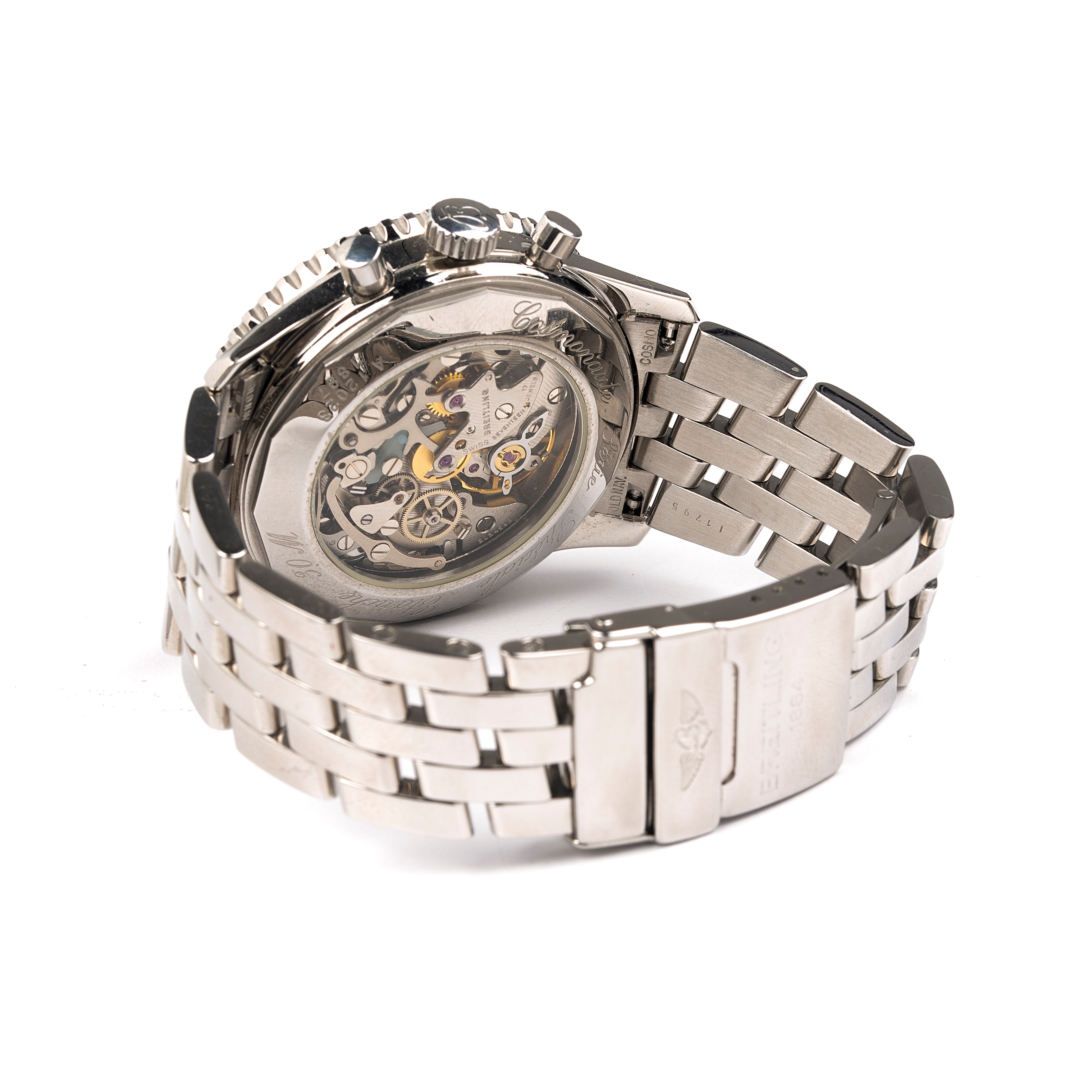 Breitling - Orologio da polso Cosmonaute A12023 in acciaio, movimento a carica manuale (1995)
