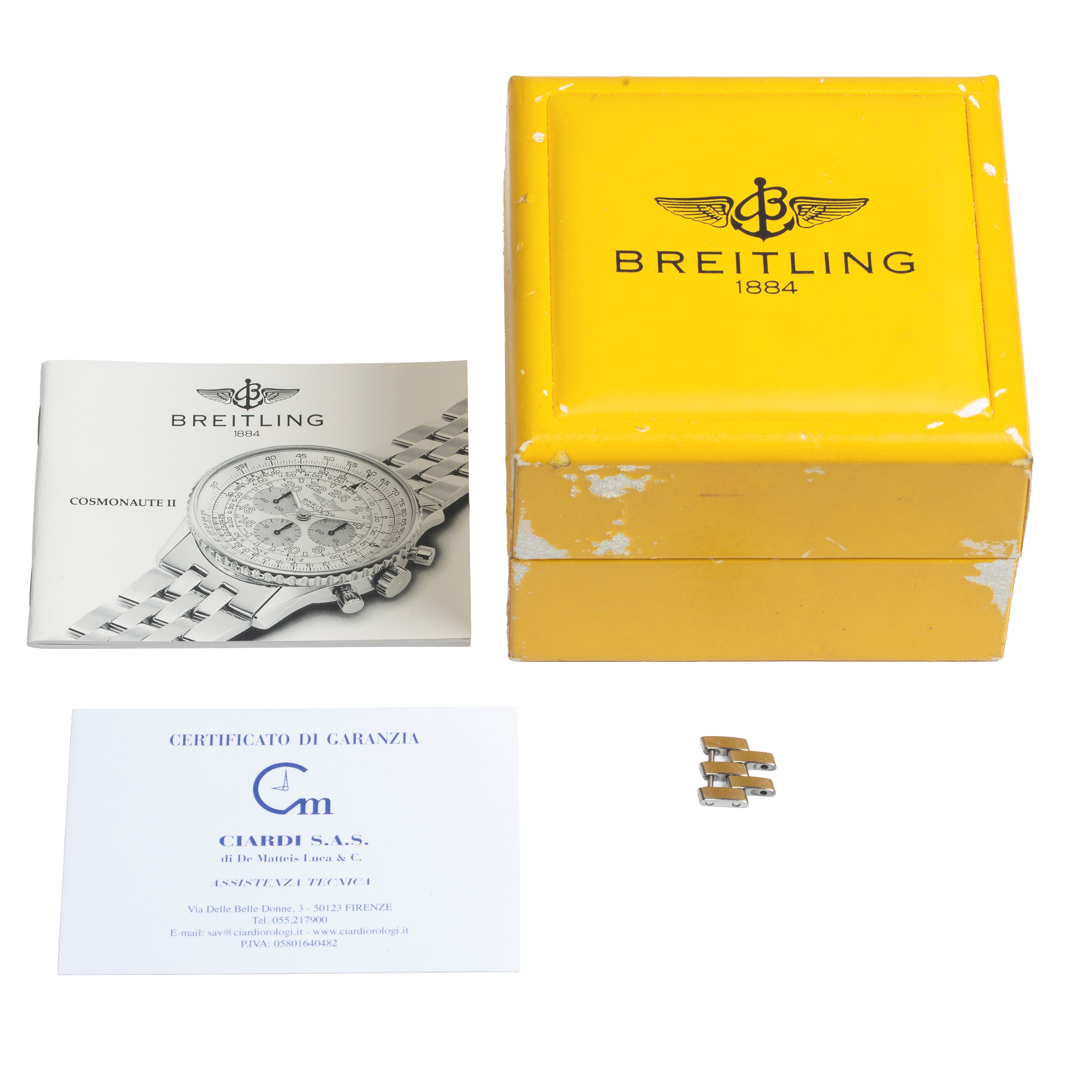 Breitling - Orologio da polso Cosmonaute A12023 in acciaio, movimento a carica manuale (1995)