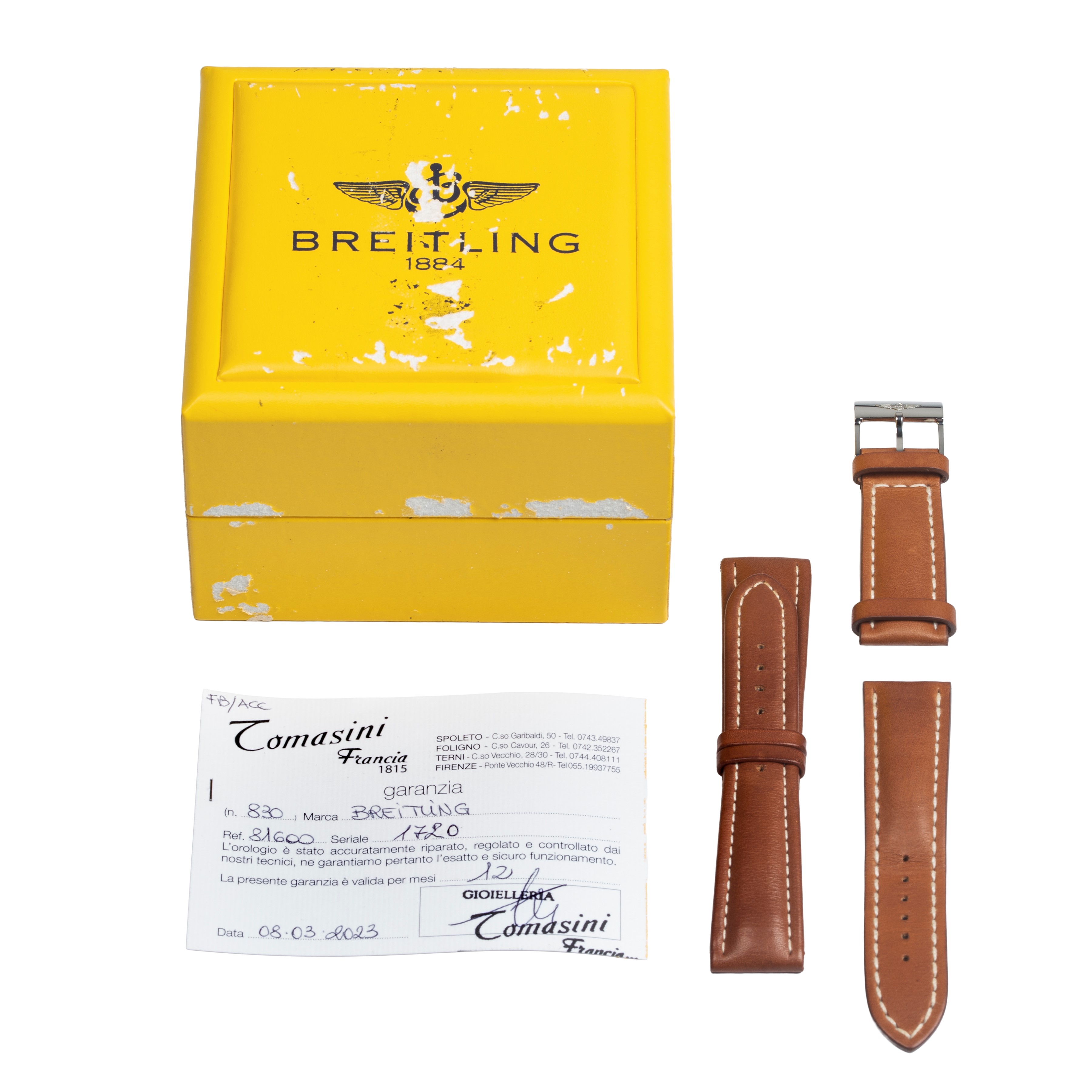 Breitling - Orologio da polso Navitimer 81600 in acciaio, movimento a carica manuale