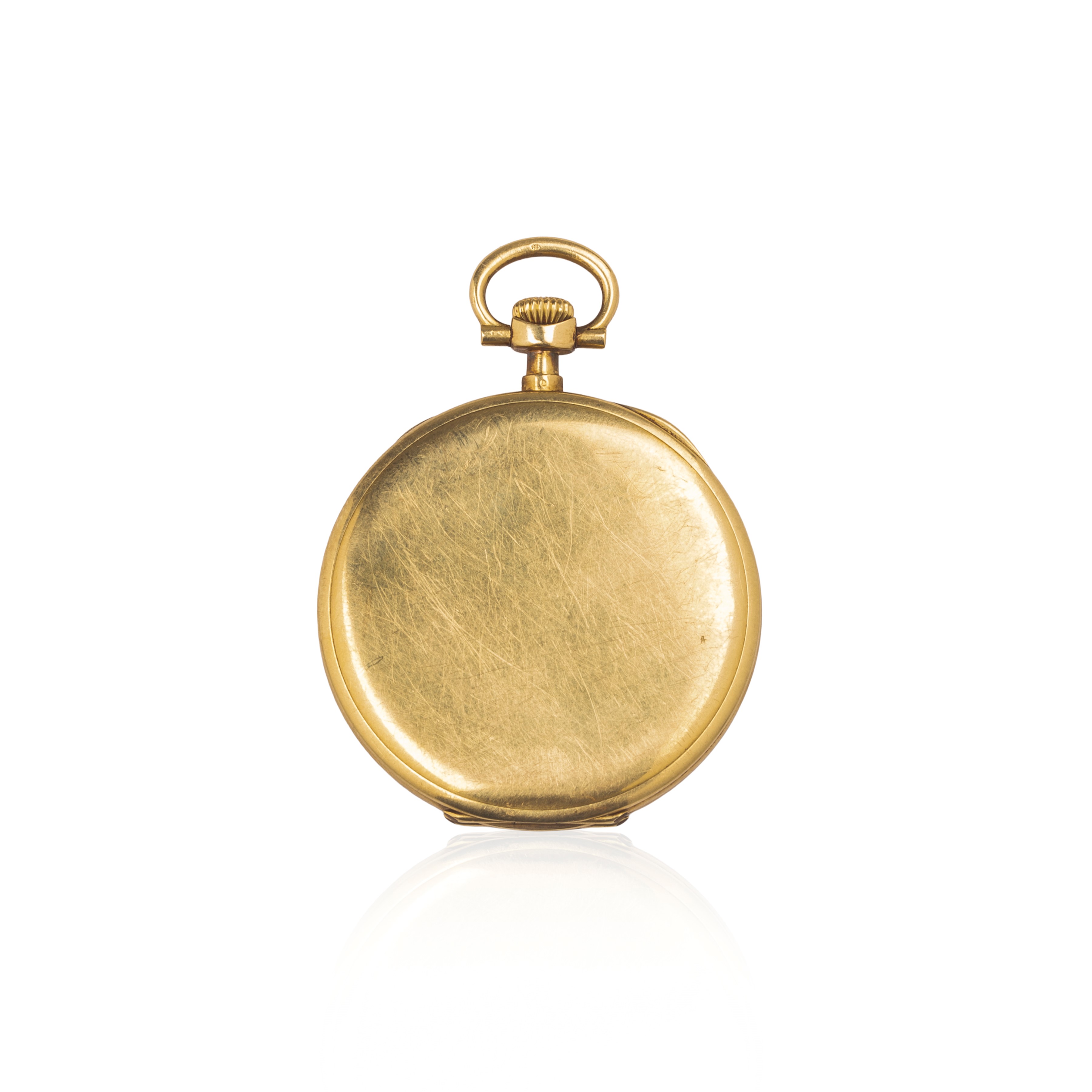 Longines - Grande orologio da tasca in oro giallo 18 kt, quadrante firmato