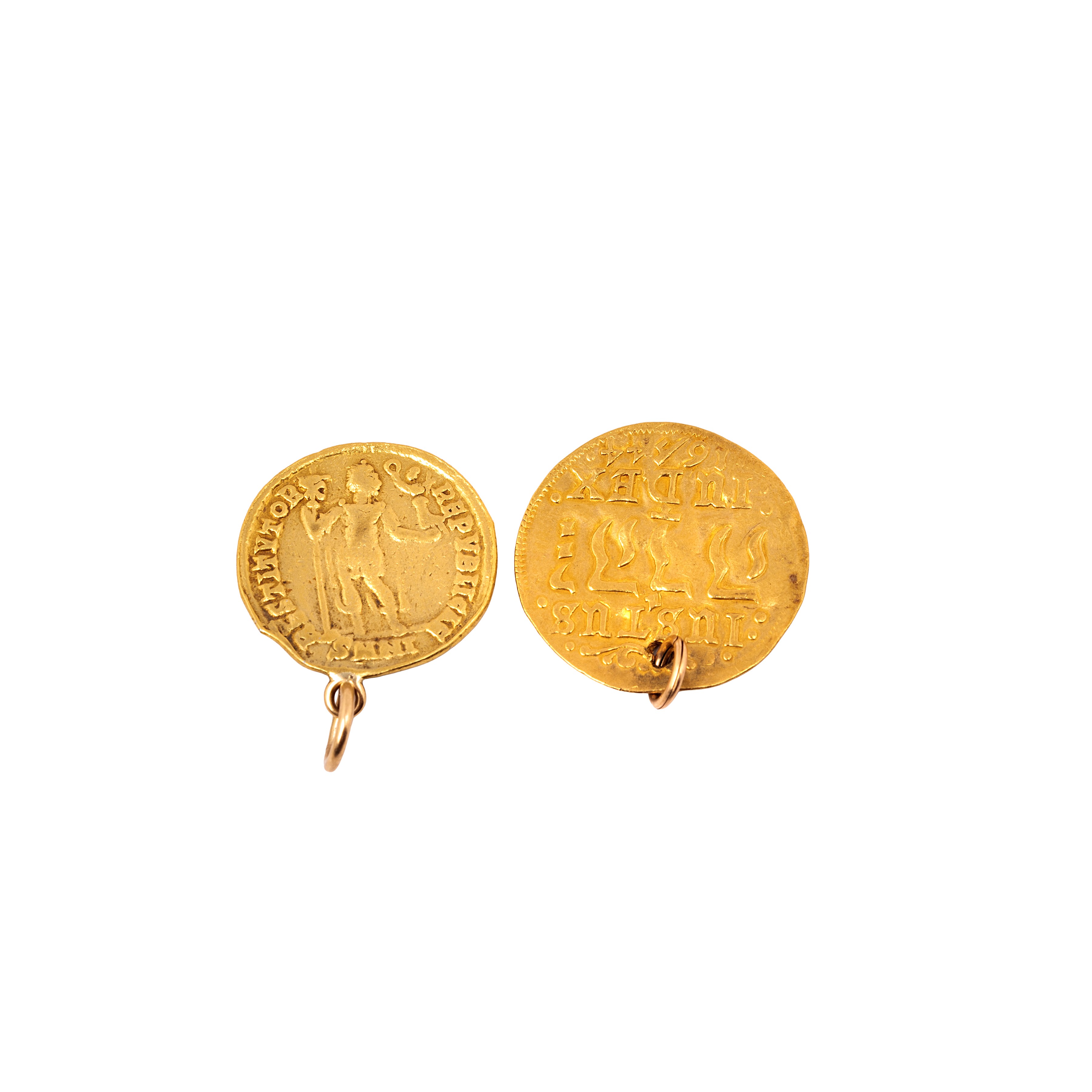 Moneta da due ducati, Christian IV di Danimarca e Valens Au, oro giallo, 1644