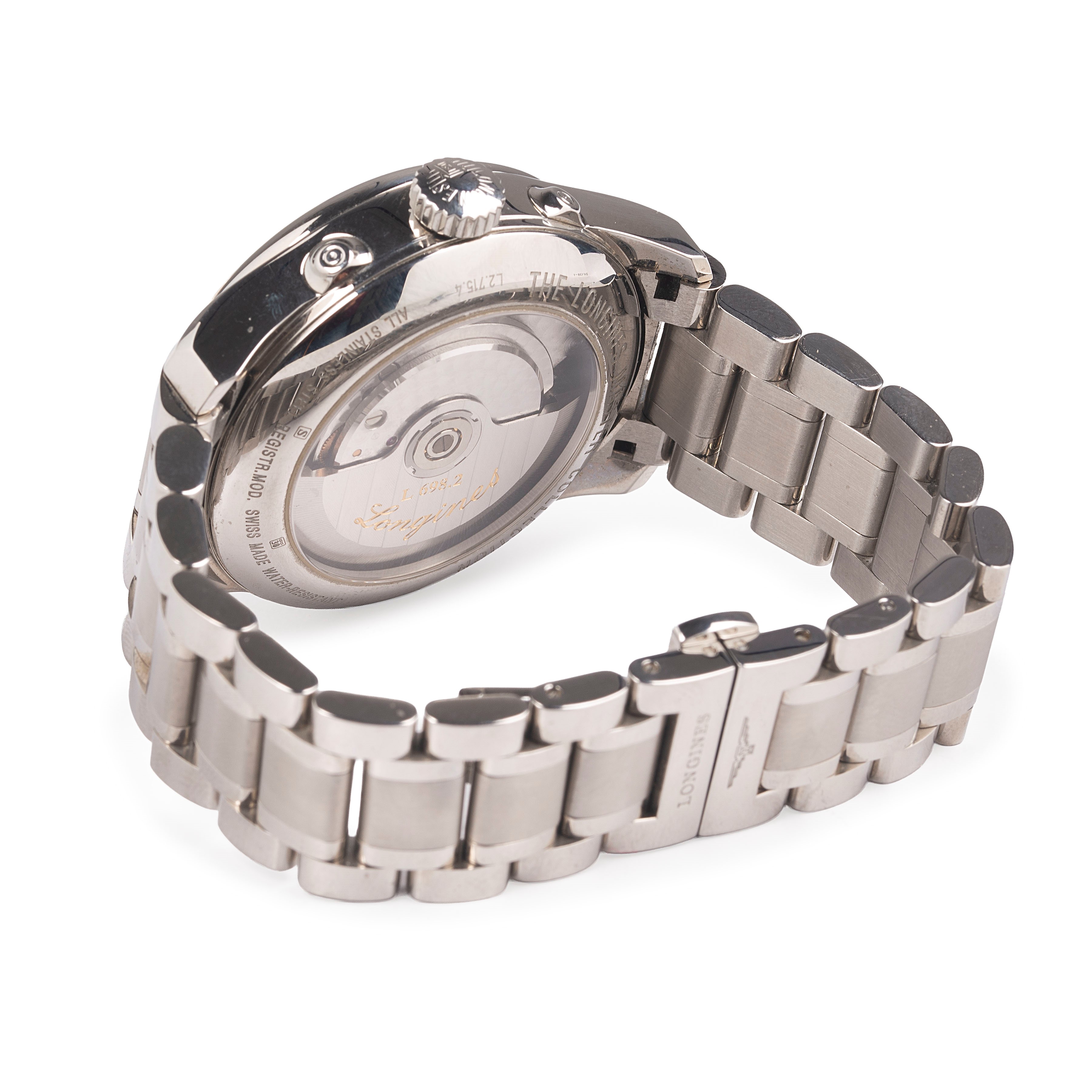 Longines - Orologio da polso Master Collection con retrogrado Ref. L2.715.4.71.6 in acciaio
