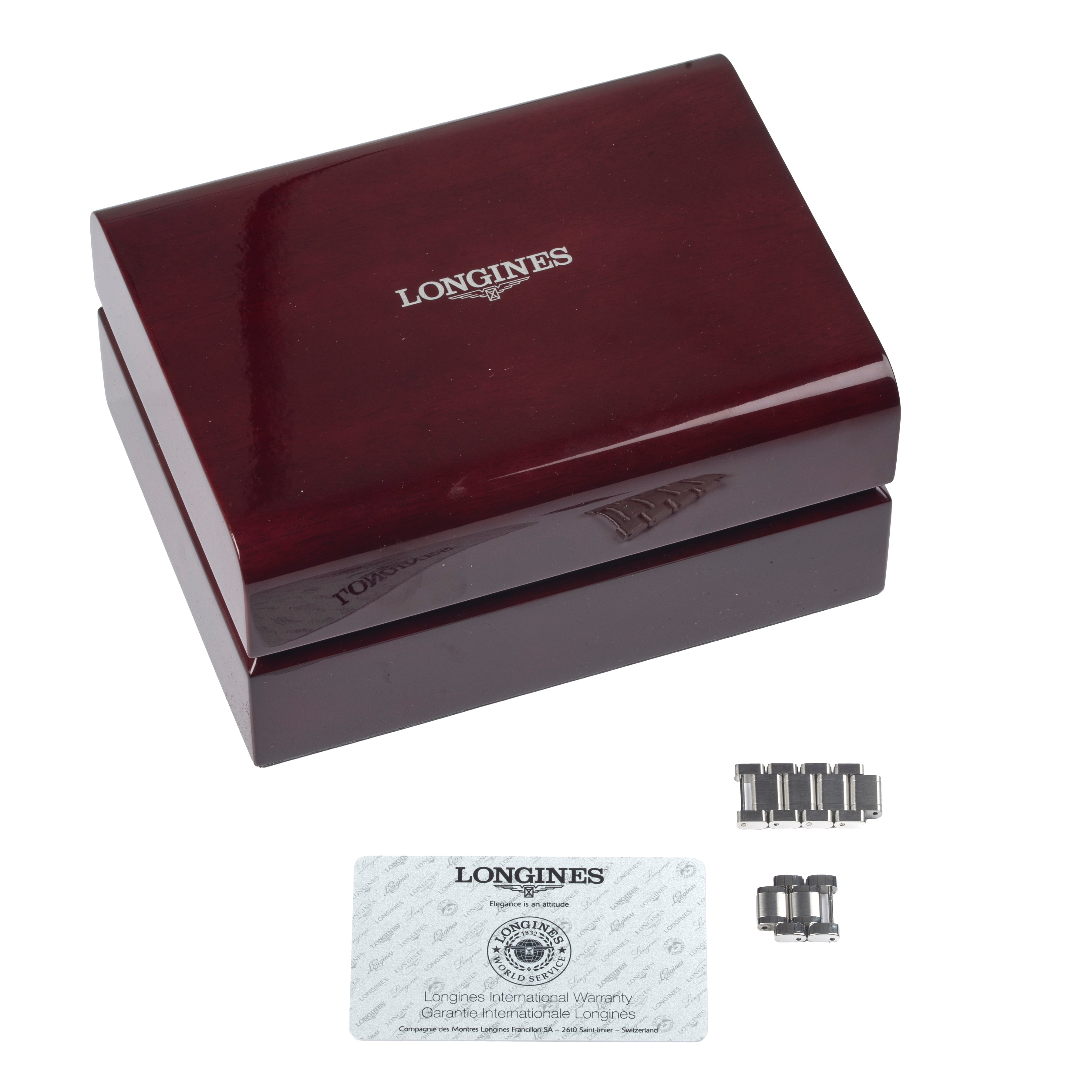 Longines - Orologio da polso Master Collection con retrogrado Ref. L2.715.4.71.6 in acciaio