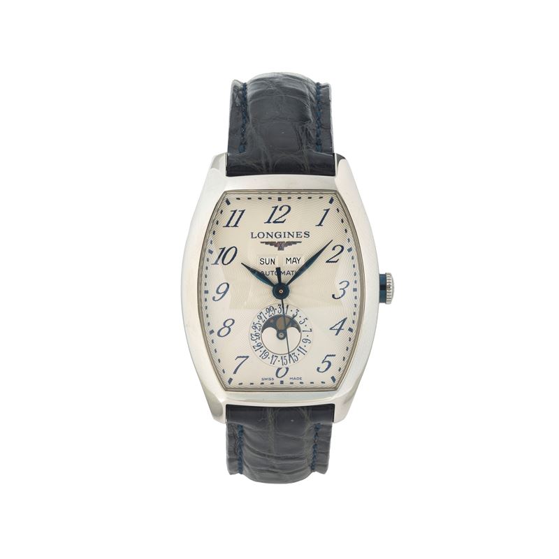 Longines - Orologio da polso Moon Phase Ref. L2.671.4 in acciaio