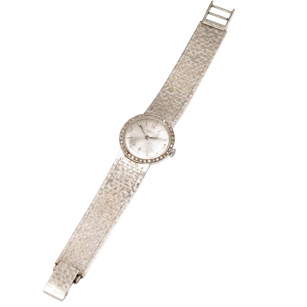 Lady's watch in 18 kt white gold and diamonds