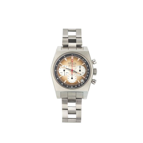 ZENITH - ZENITH Chrono Master Revival El Primero wristwatch Ref. A385.03.A384.400/385.M385 in steel