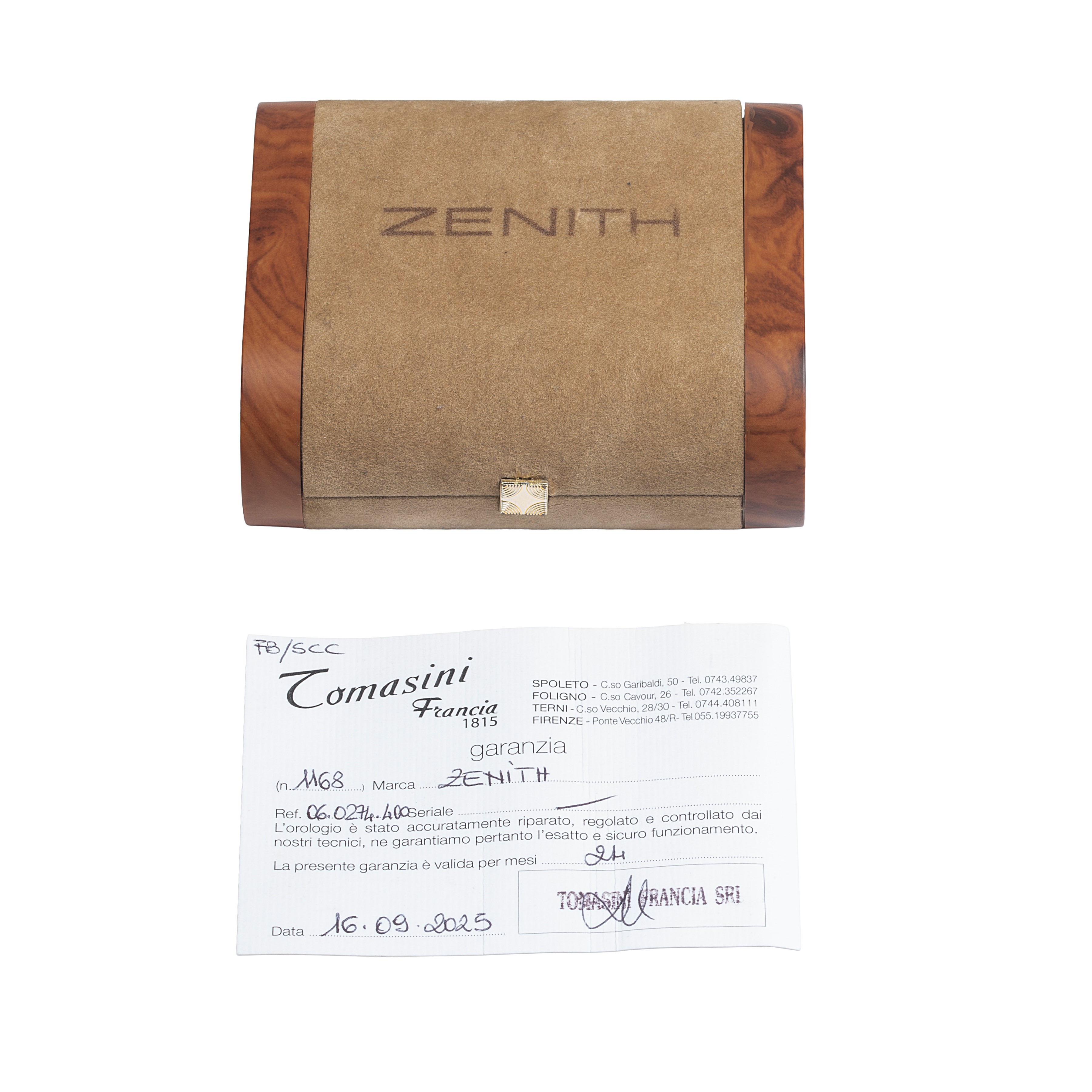 Zenith - Orologio da polso Chronograph Ref. 06.0274.400 in oro giallo 18 kt