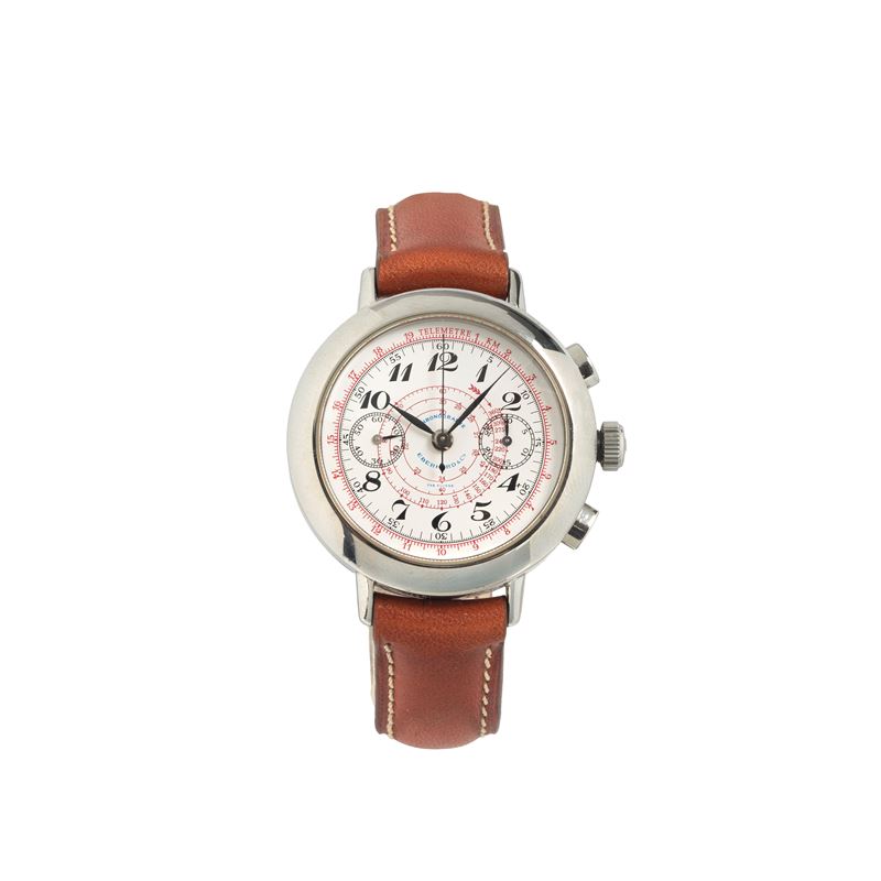 Eberhard & Co - Orologio da polso replica Cronograph Ref. 31931 in acciaio