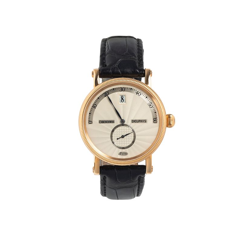Cronoswiss - Orologio da polso Delphis Ref. CH1421R in oro giallo 18 kt