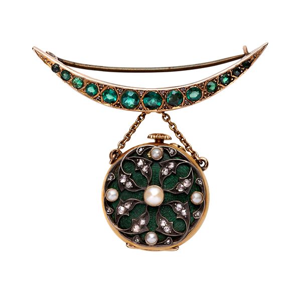 Brooch Watch  - Auction Jewels and wacth - Curio - Casa d'aste in Firenze