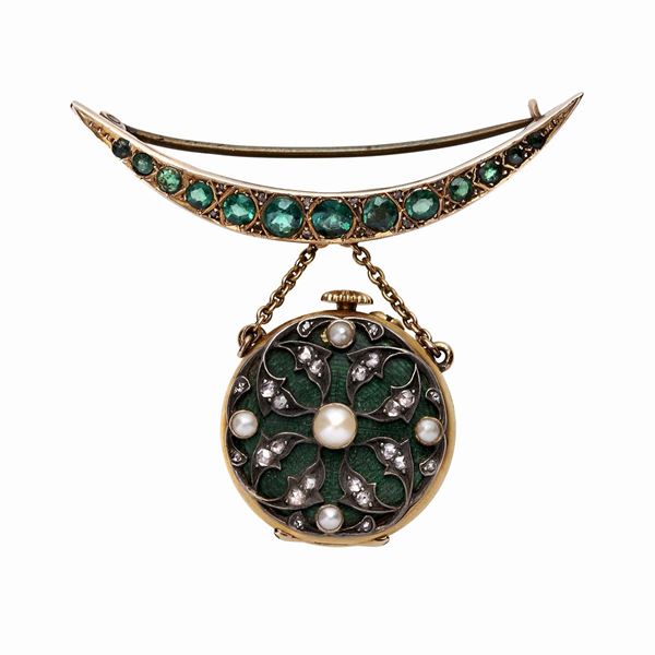 Spilla orologio