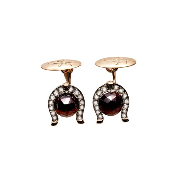Pair of cufflinks  - Auction Jewels and wacth - Curio - Casa d'aste in Firenze