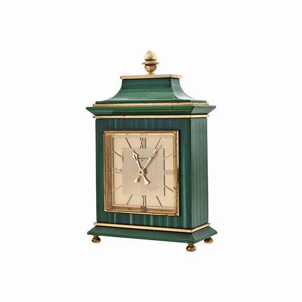 HAUSMANN &amp; C. : Orologio da tavolo Hausmann & C.  - Asta Gioielli del Novecento e Orologi - Curio - Casa d'aste in Firenze